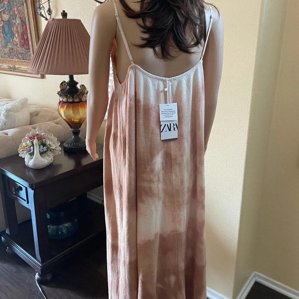 Zara Tie Dye MIDI/ Maxi Dress - Picture 11 of 12